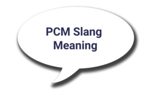 PCM Slang Meaning