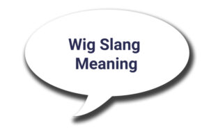 Wig Slang Meaning